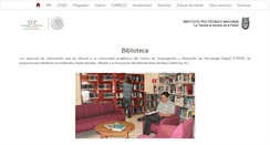 Desktop Screenshot of biblioteca.citedi.mx