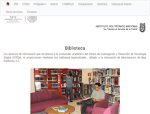 Tablet Screenshot of biblioteca.citedi.mx